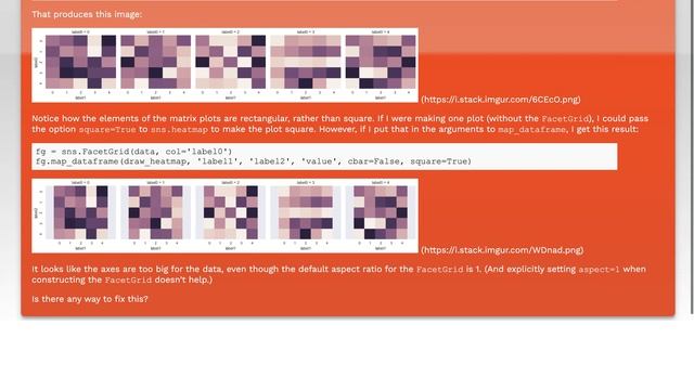 How to make heatmap square in Seaborn FacetGrid смотреть онлайн