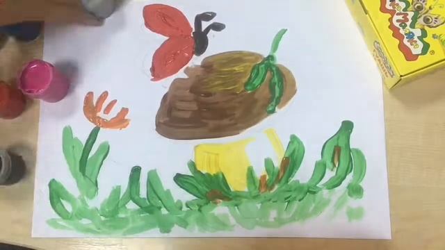 Рисуем Божью коровку на грибочке гуашью Каляка-Маляка с золотом и серебром смотреть онлайн