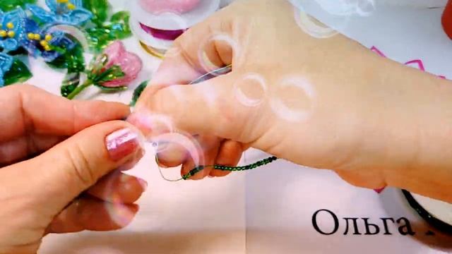 Хризантема из бисера "Ажур". Резной красивый лист из бисера для хризантемы, анемона,пиона. Ольга М. смотреть онлайн