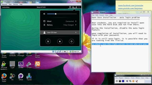 Oracle VirtualBox - Open Suse - Installation - Auto Login FAQ смотреть онлайн