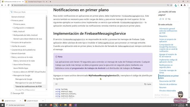 Notificaciones push en Android paso a paso | Xamarin Forms смотреть онлайн