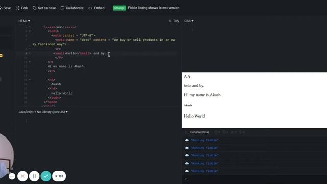 JSFiddle Code Playground смотреть онлайн