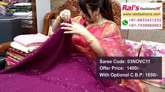 Fancy Sarees Collection - Festival Special (03rd November) - 03NOVC