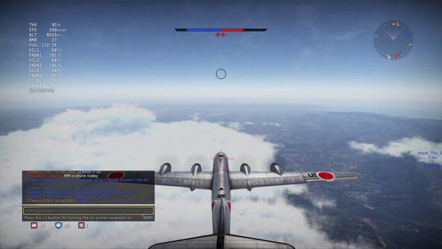 War Thunder - B-29 High Altitude bombing смотреть онлайн