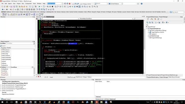 C++ Builder Get File Version Information смотреть онлайн
