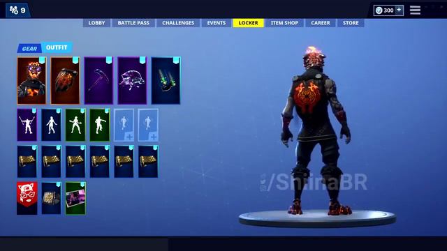 "Molten Battle Hound" Skin w/ - "Molten Crested Cape" Back Bling [Lava Legends Set] смотреть онлайн