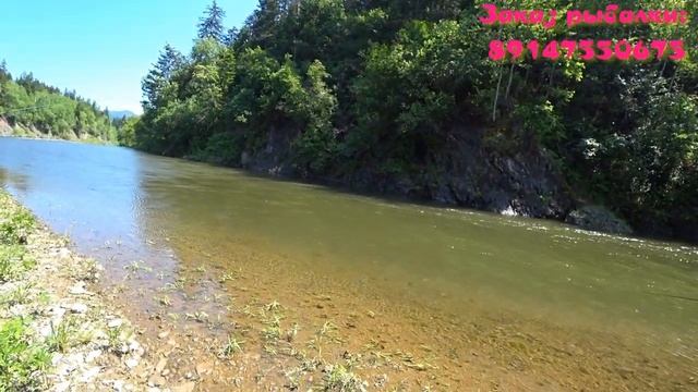 Рыбалка на о.Сахалин на Симу, на водомете с туристами на реке Лангери