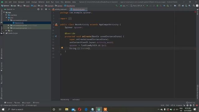 Spinner in Android Studio | ArrayAdapter | DropDown Item List | Android Development | смотреть онлайн
