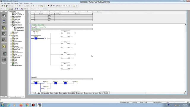 Upload & Download a program from CPU 226CN of Siemens S7-200 PLC Using MPI Adapter. смотреть онлайн