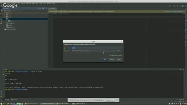Intellij Idea gradle java project hello world смотреть онлайн