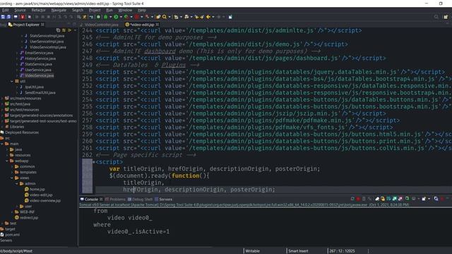 Phá đảo ASM Java 4 - Phần cuối: Dùng Ajax thêm/xóa/sửa video смотреть онлайн