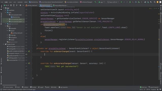 Proximity Sensor in Android Device Kotlin Android Studio смотреть онлайн