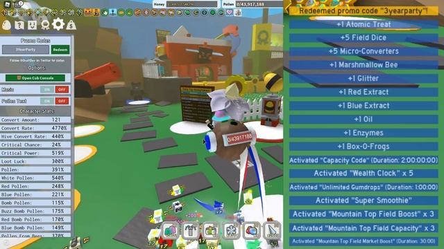 ЧИТЕРСКИЕ КОДЫ СИМУЛЯТОР ПЧЕЛОВОДА САМЫЙ ТОПОВЫЙ АДМИН КОД РОБЛОКС BEE SWARM SIMULATOR ФЕНИКС смотреть онлайн