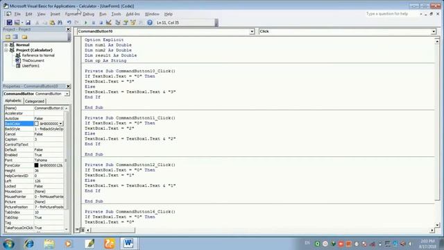 Create Working Calculator using Microsoft Word VBA смотреть онлайн