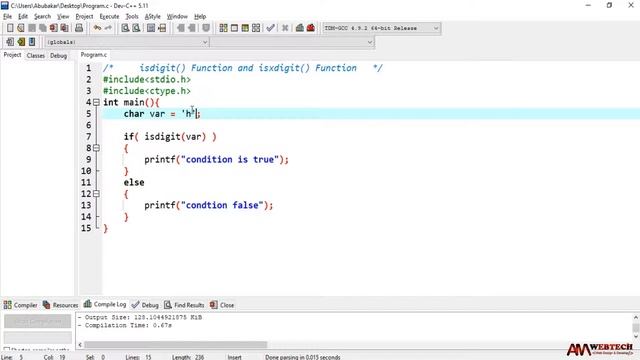 isdigit in c | isxdigit in c | isdigit and isxdigit function in c | isdigit() & isxdigit() | LEC #6 смотреть онлайн