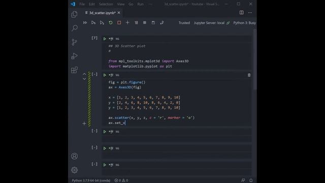 | 3D Scatter Plot | Python | смотреть онлайн