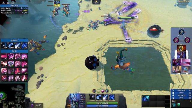Roshpit Champions 4.0 - Sea Fortress run - Tellurian Bracers Solunia build version 3 смотреть онлайн
