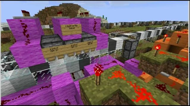 Turing Machine implemented in Minecraft redstone and piston logic. смотреть онлайн