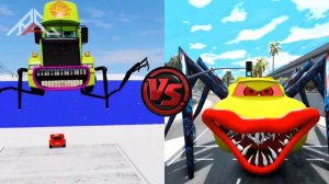 Lightning McQueen Mack Visitor 🆚 McQueen Eater Super Mutant || Coffin dance Song cover