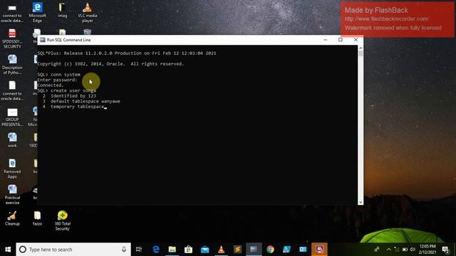 how can create table and user in oracle смотреть онлайн