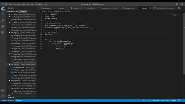 Летсплей по Python Pygame / Как сделать игру за 15 минут? - ZEMAWAN смотреть онлайн