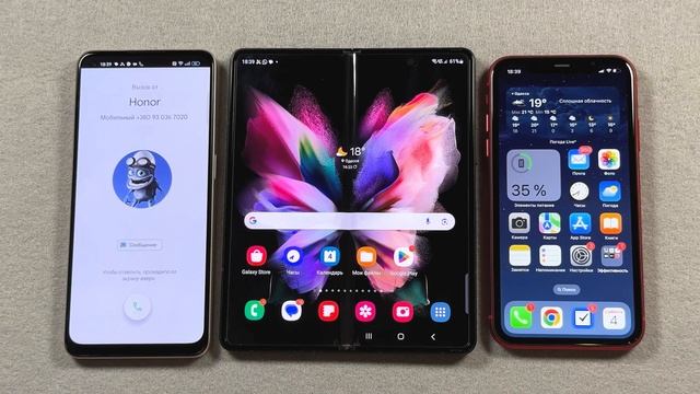 Instagram vs Google Meet vs Telegram + Incoming Calls iPhone 11 + Z Fold 3 + OPPO R7 смотреть онлайн