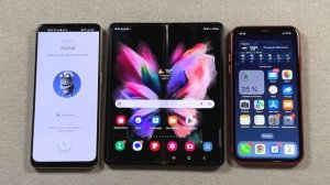 Instagram vs Google Meet vs Telegram + Incoming Calls iPhone 11 + Z Fold 3 + OPPO R7