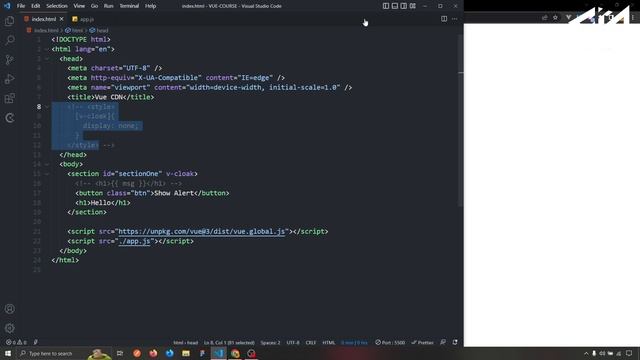 11 - Events in VUE JS смотреть онлайн