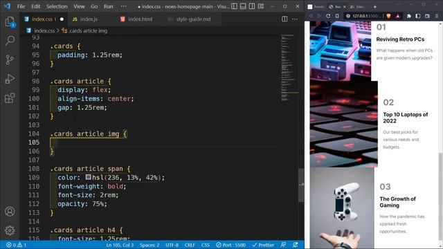 News Homepage - Frontend Mentor Challenge смотреть онлайн