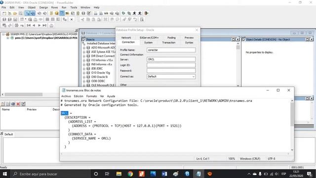 CONEXION ORACLE POWERBUILDER смотреть онлайн