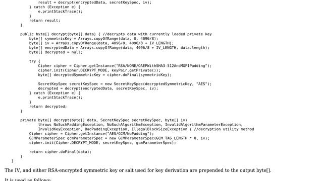 Code Review: Java RSA / AES-GCM encryption utility смотреть онлайн
