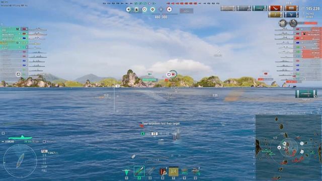 9 Kill Balao Carry X ArmsRace X World of Warships смотреть онлайн