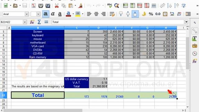 On the 2ndhour2 worksheet select the cell range Β22:Η22 and move it to the cell range B13:H13.... смотреть онлайн