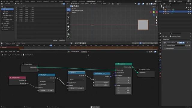 Animation Using Switch Nodes (Geometry Nodes, Blender) смотреть онлайн