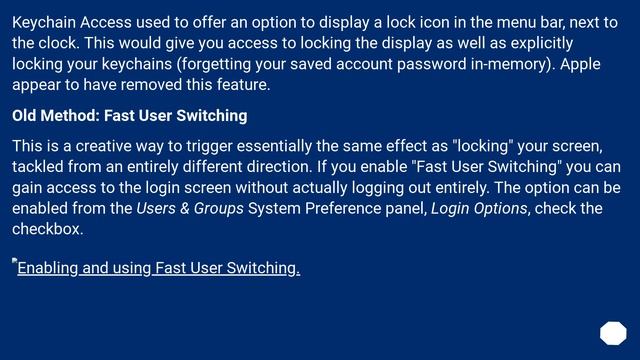 Is there a keystroke that can lock the Mac OS X screensaver? смотреть онлайн