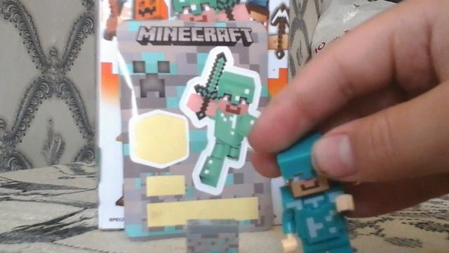 Мinecraft minifigures- обзор мини фигурок лего, алмазный стив смотреть онлайн