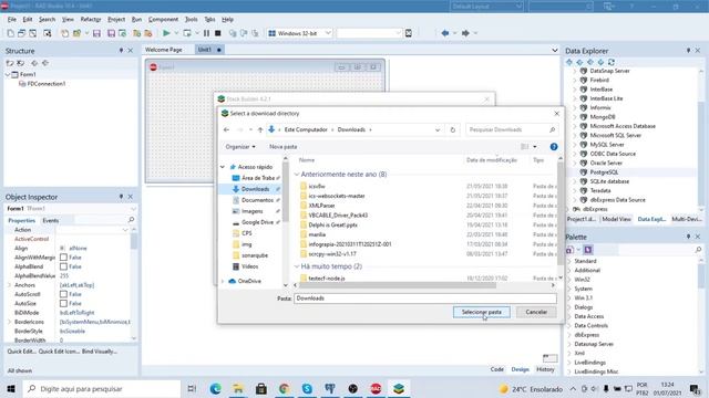 Conectando Postgre SQL 64 bits com um projeto no RAD Studio смотреть онлайн