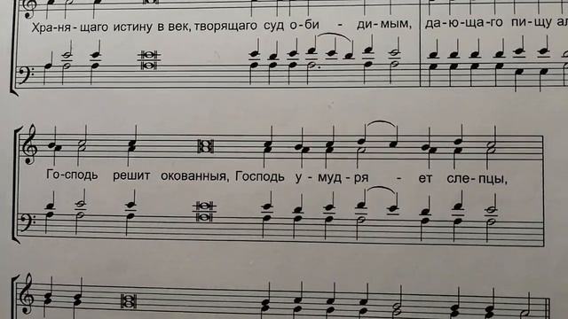 Практическая Литургия с нотами. Один на клиросе. смотреть онлайн