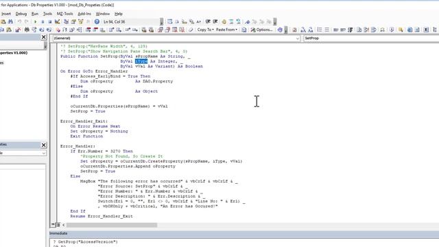 Microsoft Access - Playing With Database Properties смотреть онлайн