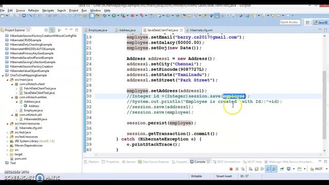 One To One Bidirectional Mapping in hibernate смотреть онлайн
