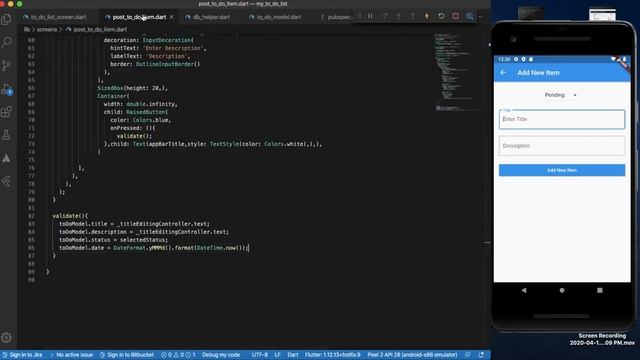 #45 Insert Data in Flutter SQLite (SQFlite) DataBase | Flutter in Telugu | Programming in Telugu смотреть онлайн