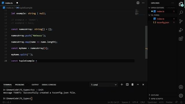 TypeScript: Typy Podstawowe #01 смотреть онлайн