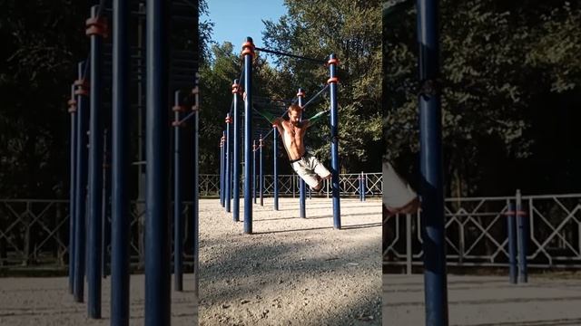 как сделать #растяжку для плеч и спину с помощью опор турника? #fit #fitness #sports @dzen.ru/m40 смотреть онлайн