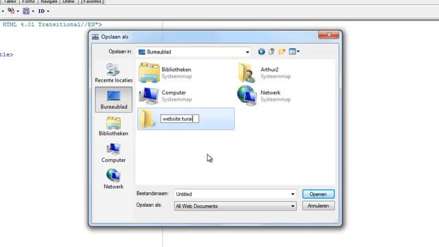 HTML Leren Tutorial 1 Website Bouwen (dutch)