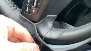 Оплетка на руль с переходами. Шов «косичка»