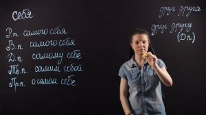 Русский язык 6 класс: Возвратное местоимение "себя"