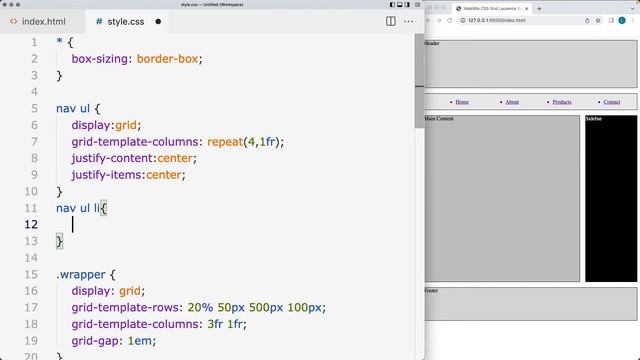 Create a Responsive CSS Grid NavBar in minutes source code included modern web design lesson смотреть онлайн