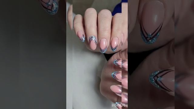 Новогодний маникюр френч смотреть онлайн