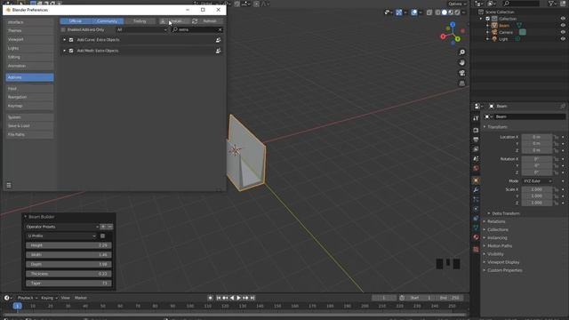 Аддоны для Blender 2.81 Toob Tool, Extra Mesh и Easy HDRI