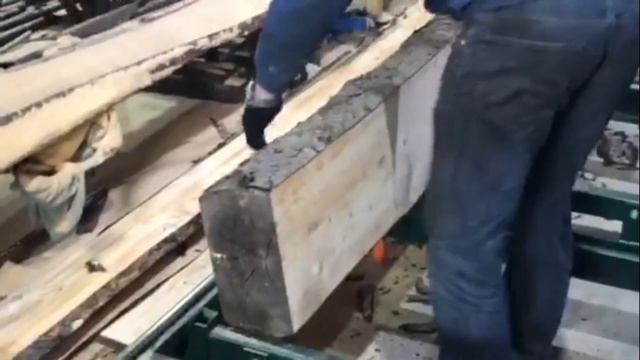 Ленточная пилорама TWE-6500 (МГ6500, mg 6500) с двухсторонним пилением с победитовой пилой смотреть онлайн
